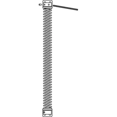 Ferme‑porte à recouvrement Diall pour portes intérieures jusqu'à 60 kg maxi en acier longueur 280 mm