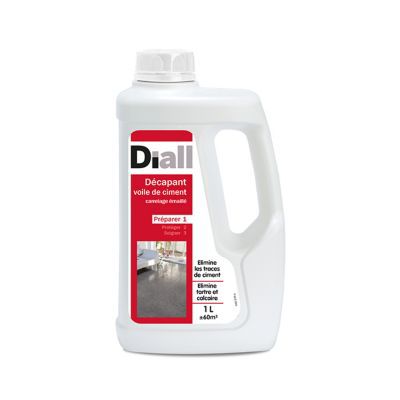 Décapant voile de ciment Diall pour carrelage émaillé 1L