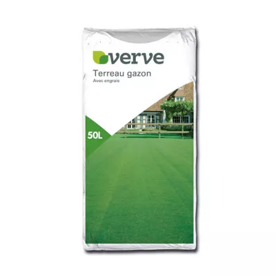 Lot de 2 sacs de terreau gazon Verve 50L + 1 gratuit
