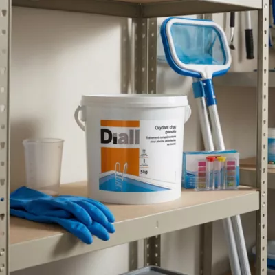 Traitement complémentaire pour piscine Oxydant choc action 5 kg Diall