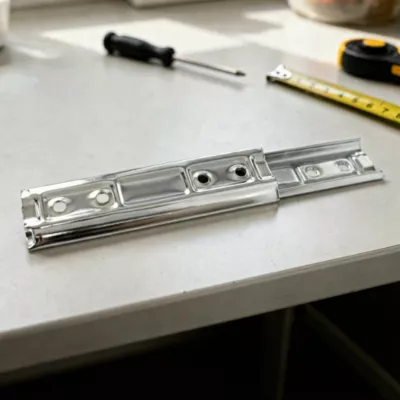 2 Glissières dosseret Acier zingué 150 x 43 mm