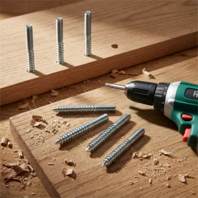 10 vis double filet bois/métal Diall Ø4 x l.20mm