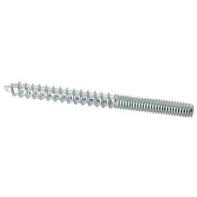 10 vis double filet bois/métal acier zingué Diall ø6 x l.60mm