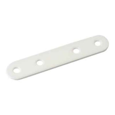 4 Pattes d'assemblage Acier Blanc L.60 x H.15 x EP.2mm