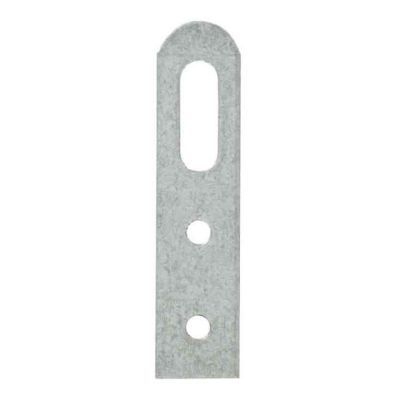4 attaches-éléments Acier zingué l. 20 x H. 60 mm