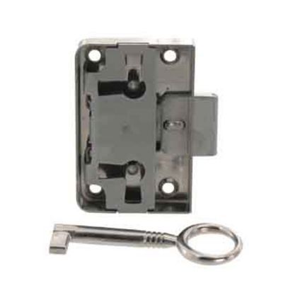 Serrure en applique l. 39 mm x H. 55 mm x EP. 9 mm