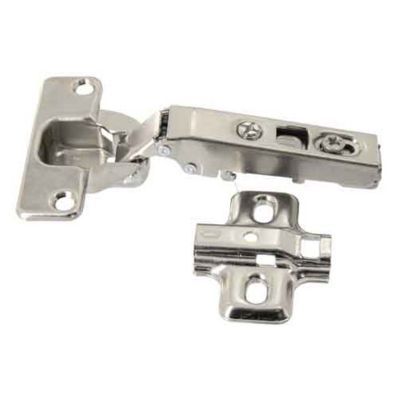 Charnière invisible clipsable acier nickelé pour porte à recouvrement Diall Ø35 mm 110°, lot de 2