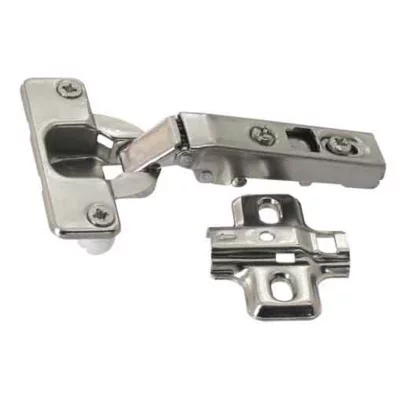 Charnière invisible tourillon acier nickelé pour porte Diall Ø35 mm 110°, lot de 2