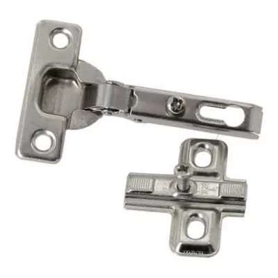 Charnière invisible key hole acier nickelé pour porte Diall Ø26 mm 92°, lot de 2