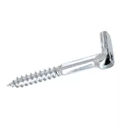 2 Pitons équerre d'accrochage Acier zingué ø5 x L.45mm