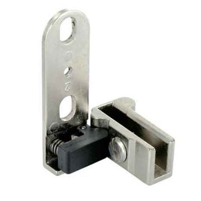 2 pivots pour porte verre Métal nickelé l.36 x H.16mm
