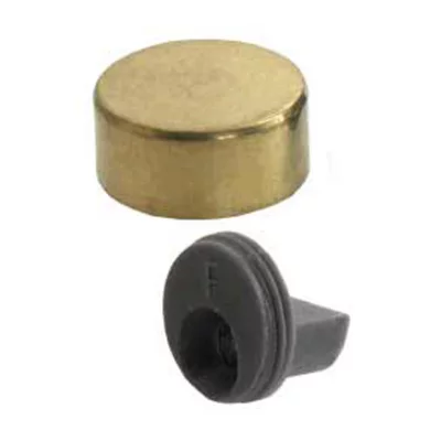 4 pattes à glace Laiton poli ø18 mm x EP. 6 mm