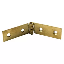 2 charnières table de jeu acier laitonné Diall 60 x 12 mm