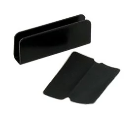 Support pour verre Diall en acier couleur noir 40 mm