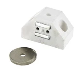 Loqueteau d'angle 6 kg entraxe 24 Blanc