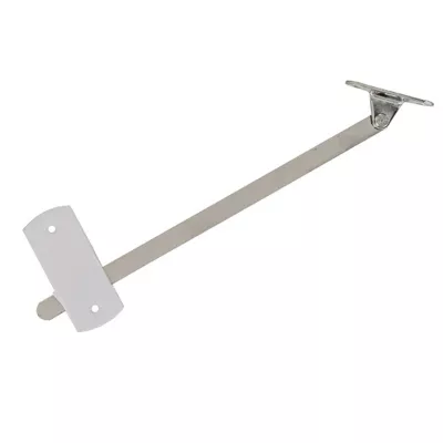 2 compas coulisseaux avec arrêt relevable L. 207 mm