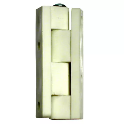 2 charnières universelles nylon blanc Diall 40 mm