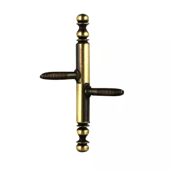 Fiche tourillon vieux laiton 10 x 120 mm