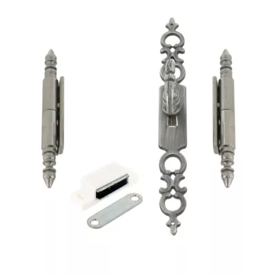 Kit ameublement vieux fer patiné, lot de 2