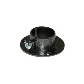 2 naissances aluminium noir pour tringle de penderie Ø2,5 cm