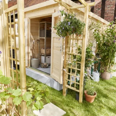 Arche de jardin pergola arc bois Stelmet