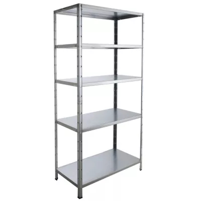 Étagère galva 5 tablettes L.100 x H.200 x P.50 cm