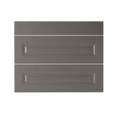 Façade de cuisine sous évier taupe Candide 90 cm