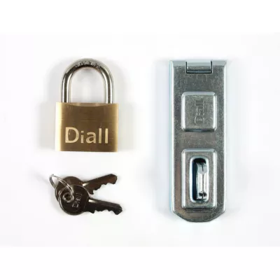 Moraillon acier + Cadenas 40 mm