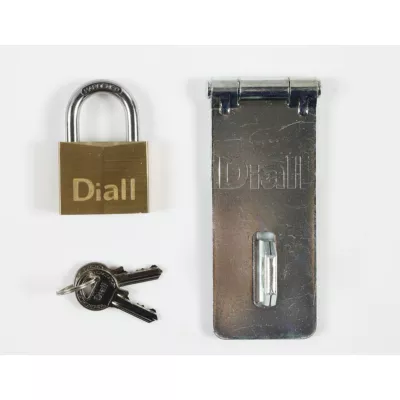 Moraillon acier +Cadenas laiton 40 mm