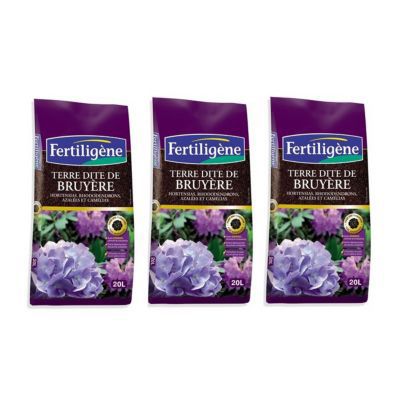 Lot 2 sacs de terre dite de bruyère 20 L + 1 gratuit