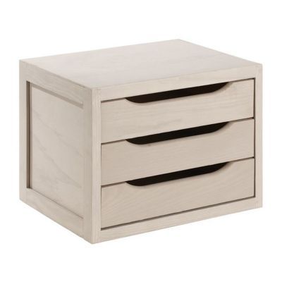 Caisson coloris taupe 3 tiroirs Form Vitoria