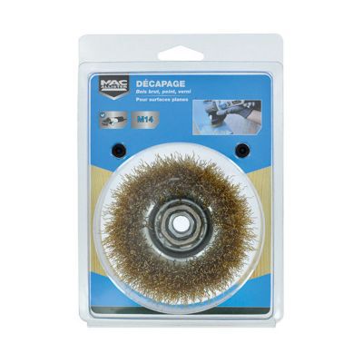Brosse meuleuse de décapage pour le bois ronde Mac Allister