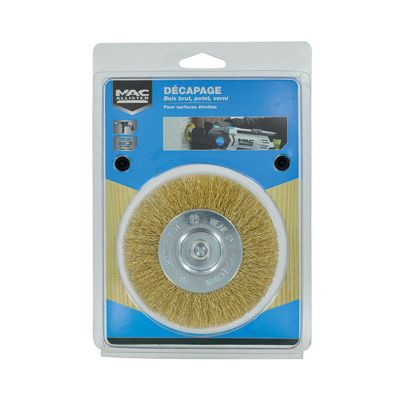 Brosse perceuse de décapage pour le bois disque Mac Allister