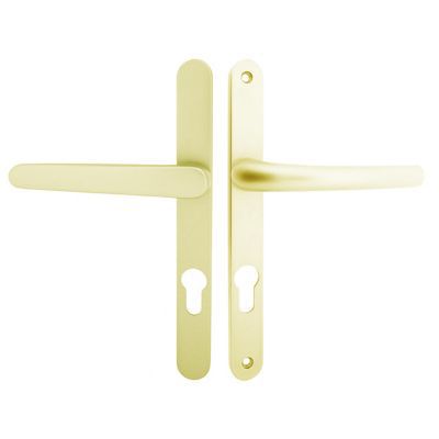 Ensemble poignées de porte cylindre COLOURS Iso sail red champaigne mat