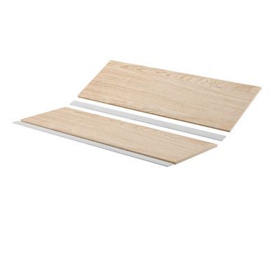 Kit habillage rénovation marche palière chêne brut L.140 cm