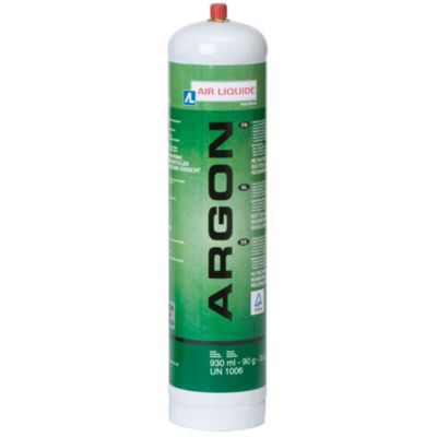 Cartouche jetable pour lampe à souder gaz Argon Air liquide