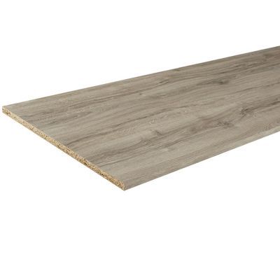 Tablette décor chêne gris 50 x 250 cm, ép.1,8 cm