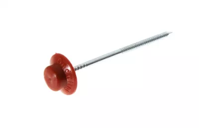 Pointe à tête moulée rouge Onduline vendue par 100 pièces