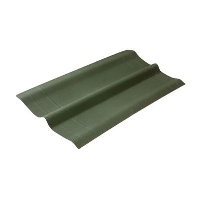 Faîtière Romane plaque ondulée bitumée Monarflex Monartoit verte