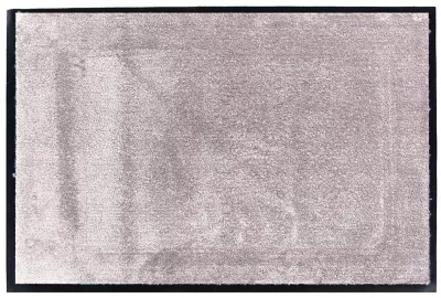 Tapis en microfibres taupe 60x90 cm avec semelle en PVC