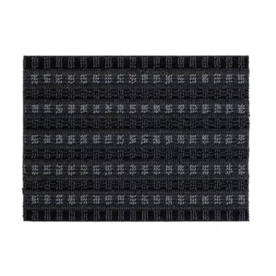 Tapis d'entrée extérieur grattoir gris L.60 x 40cm