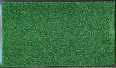 Tapis d'entrée grattoir gazon sur semelle PVC L.130cm