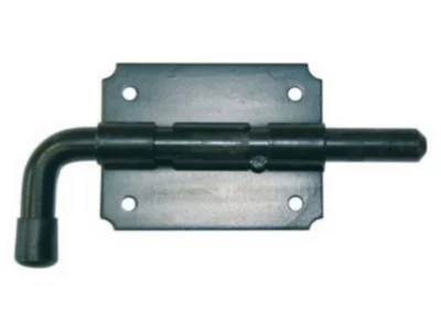 Verrou pistolet ø12 mm - acier zingué blanc