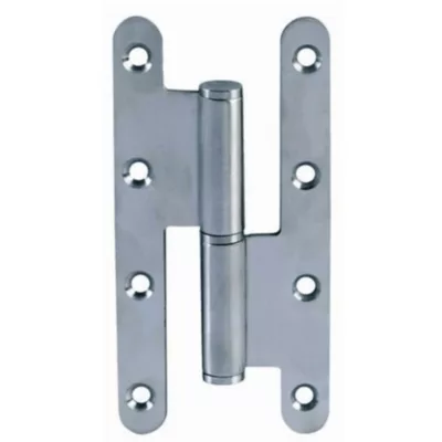 Paumelle parisienne droit bout rond en inox 110x55 mm