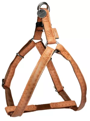 Harnais réglable Mc Leather 25mm jaune
