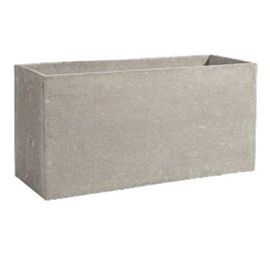 Muret fibre de pierre Deroma Gypse gris 100 x 35 x h.50 cm