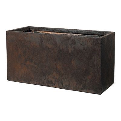 Muret fibre Deroma Rust rouille 80 x 28 x h.40 cm