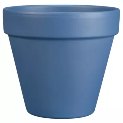 Vase Vinca terre cuite bleu ∅.19,9 cm Deroma