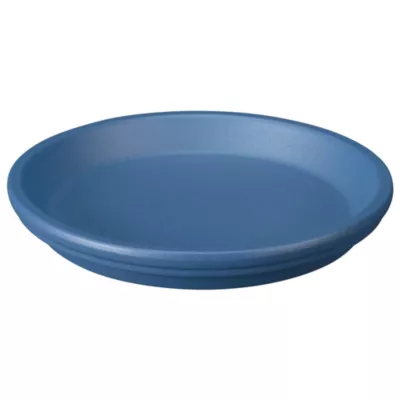 Soucoupe Vinca pour pot de fleurs terre cuite bleu 17 cm Deroma
