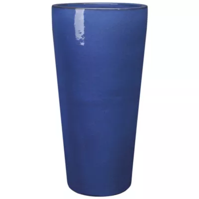 Vase rond en terre cuite bleu ⌀40 x H.80cm Deroma Dream Royal
